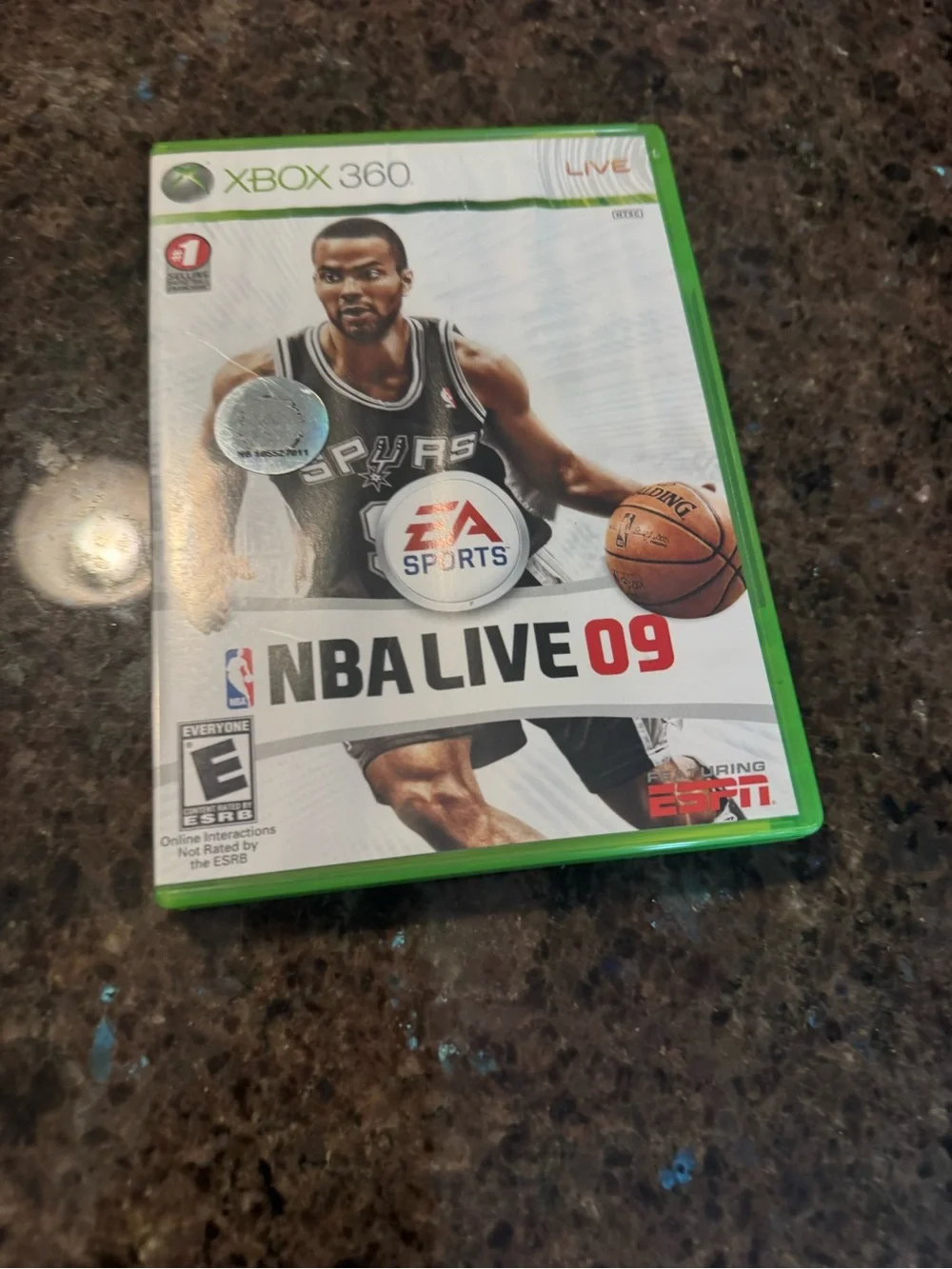 NBA Live 09 Xbox 360 Game Case - EA Sports (Green Case)